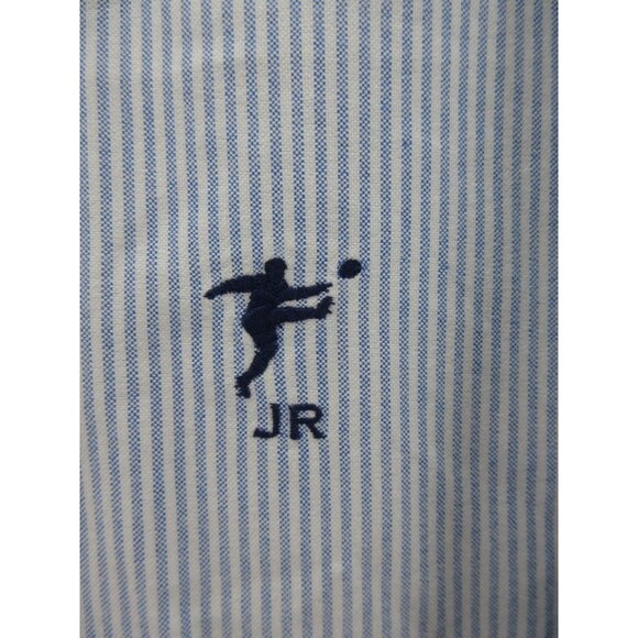 Ralph Lauren Rugby Shirt Large University Oxford Striped Button Down - Picture 4 of 11